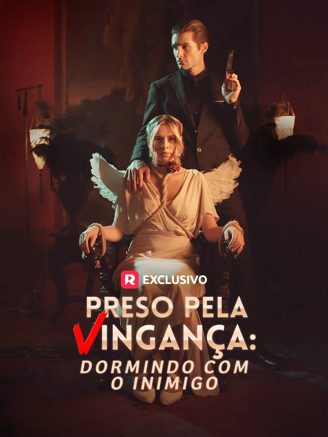 Capa da minissérie Preso pela Vingança: Dormindo com o Inimigo