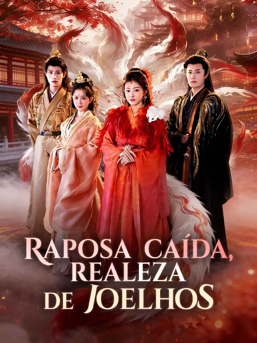 Capa da minissérie Raposa caída, realeza de joelhos