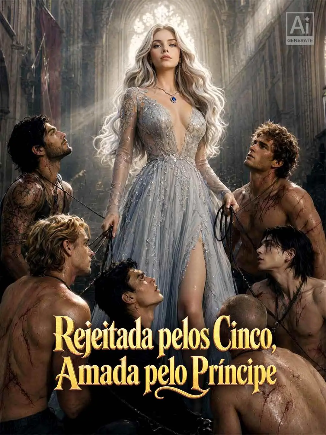 Capa da minissérie Rejeitada pelos Cinco, Amada pelo Príncipe