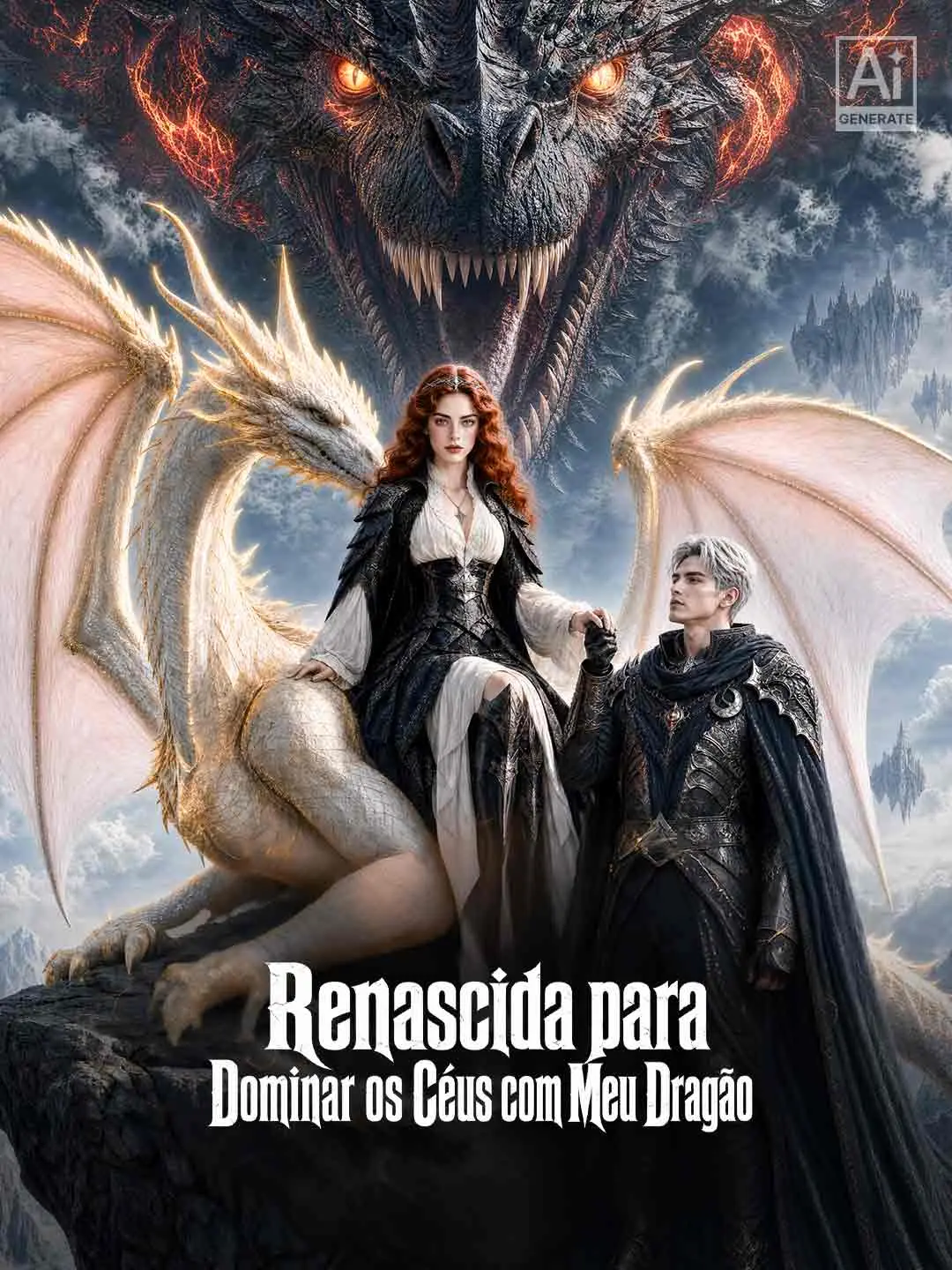Capa da minissérie Renascida para Dominar os Céus com Meu Dragão