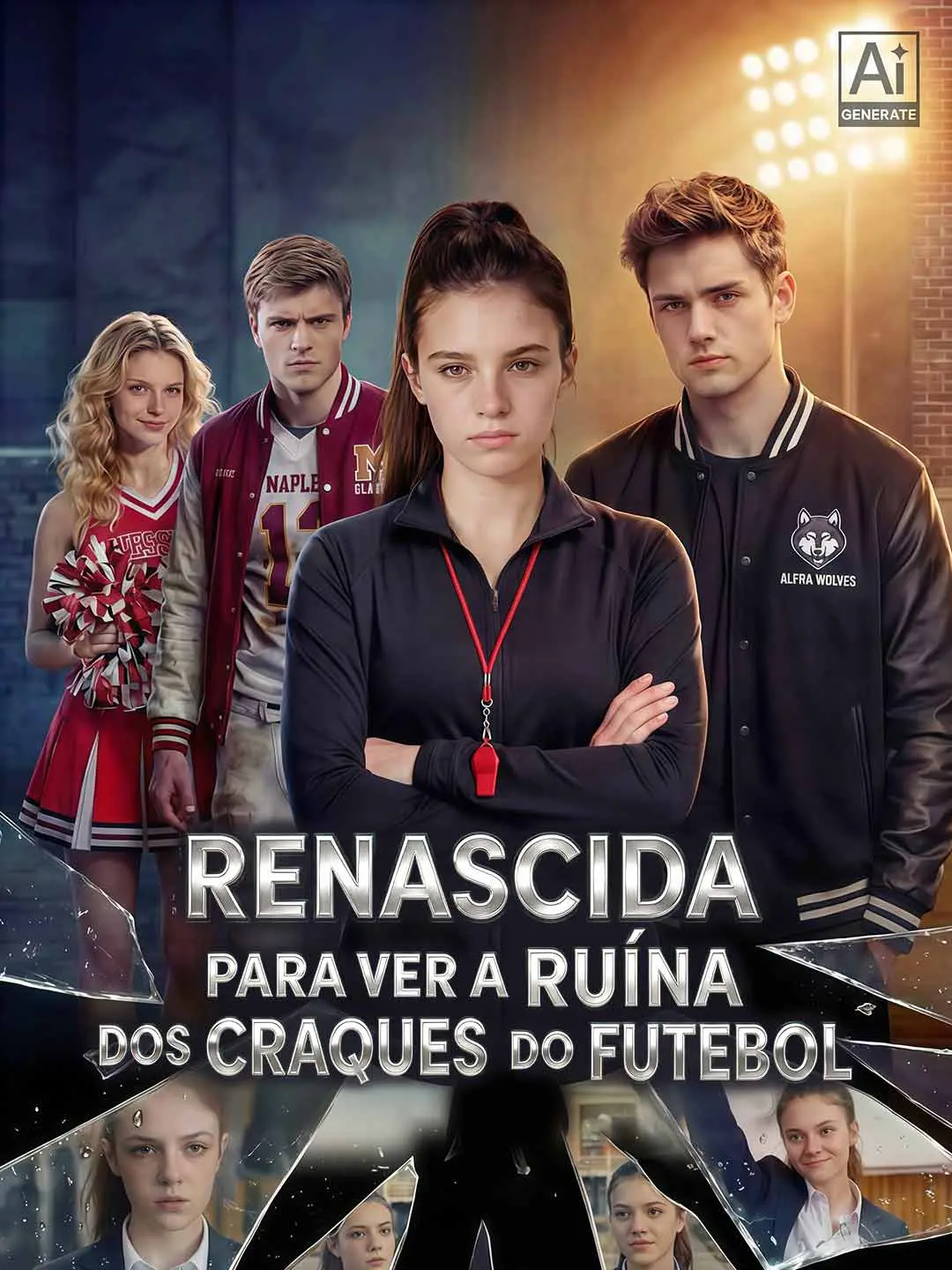 Capa da minissérie Renascida para Ver a Ruína dos Craques do Futebol