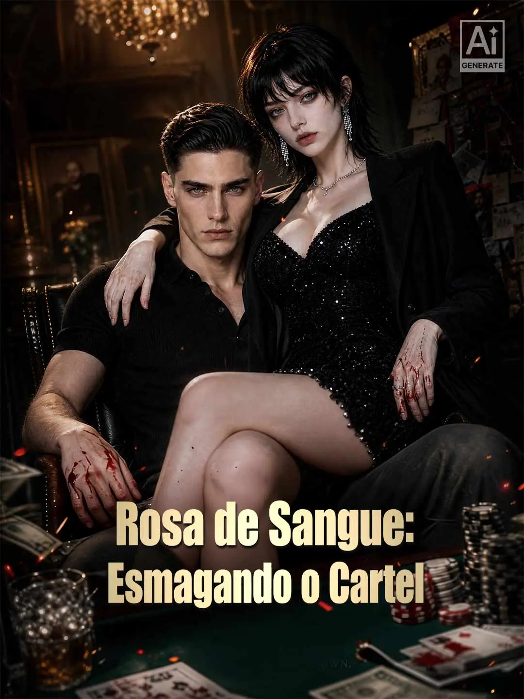 Capa da minissérie Rosa de Sangue: Esmagando o Cartel