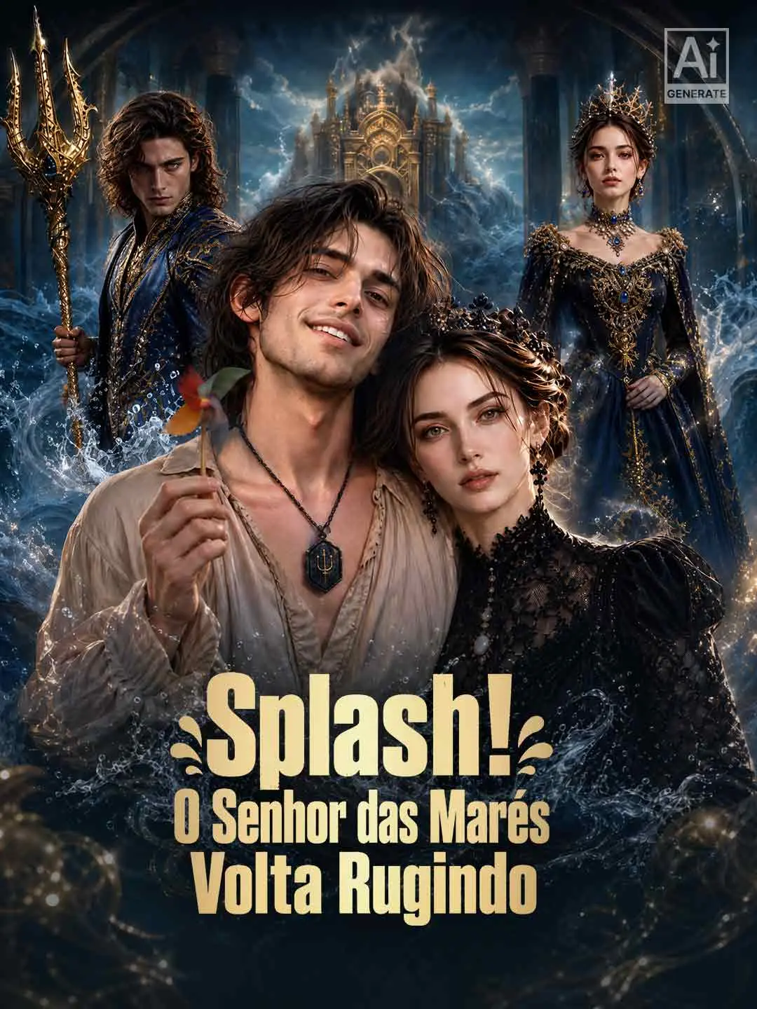 Capa da minissérie Splash! O Senhor das Marés Volta Rugindo