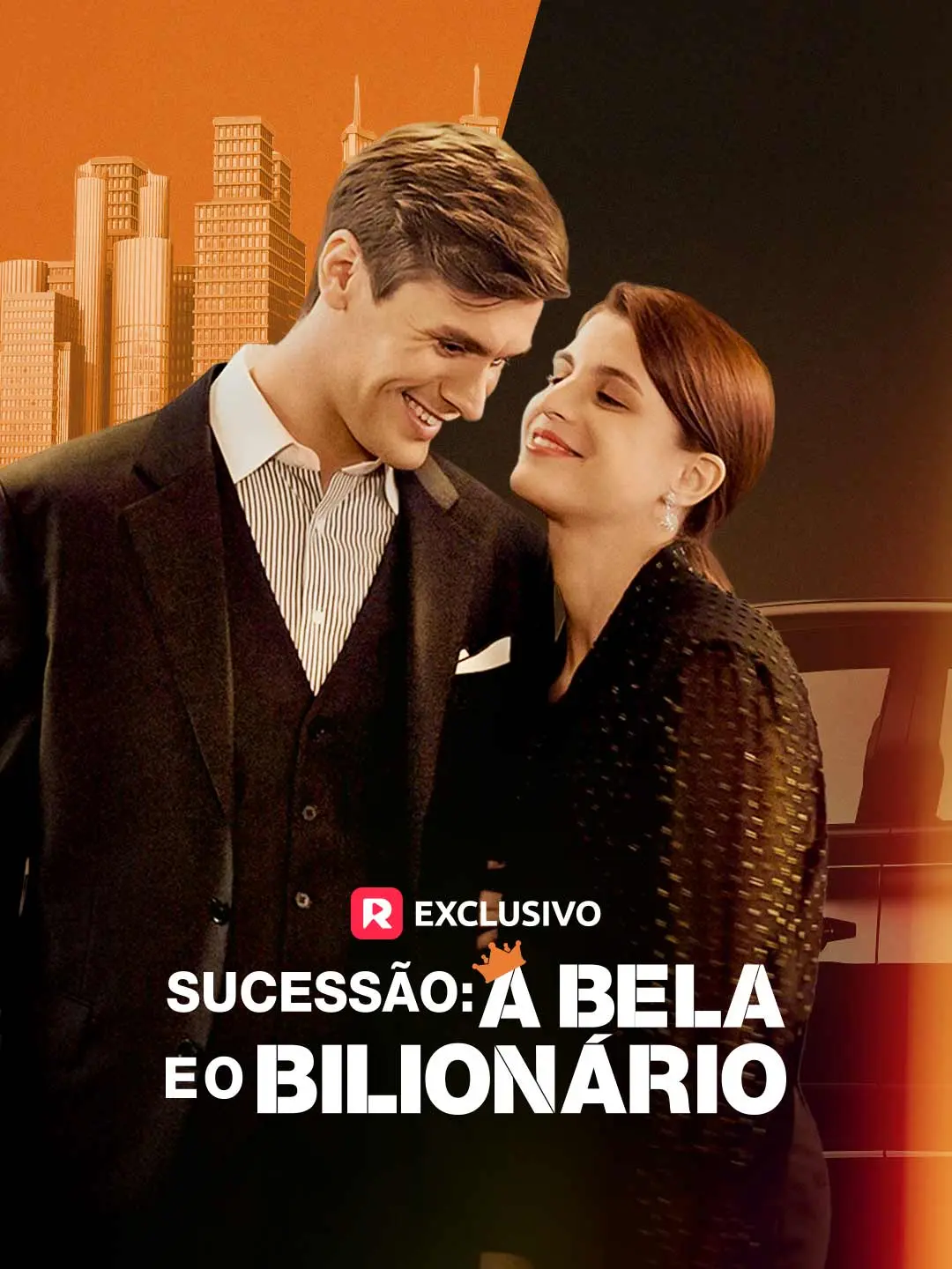 Capa da minissérie Sucessão: A Bela e o Bilionário