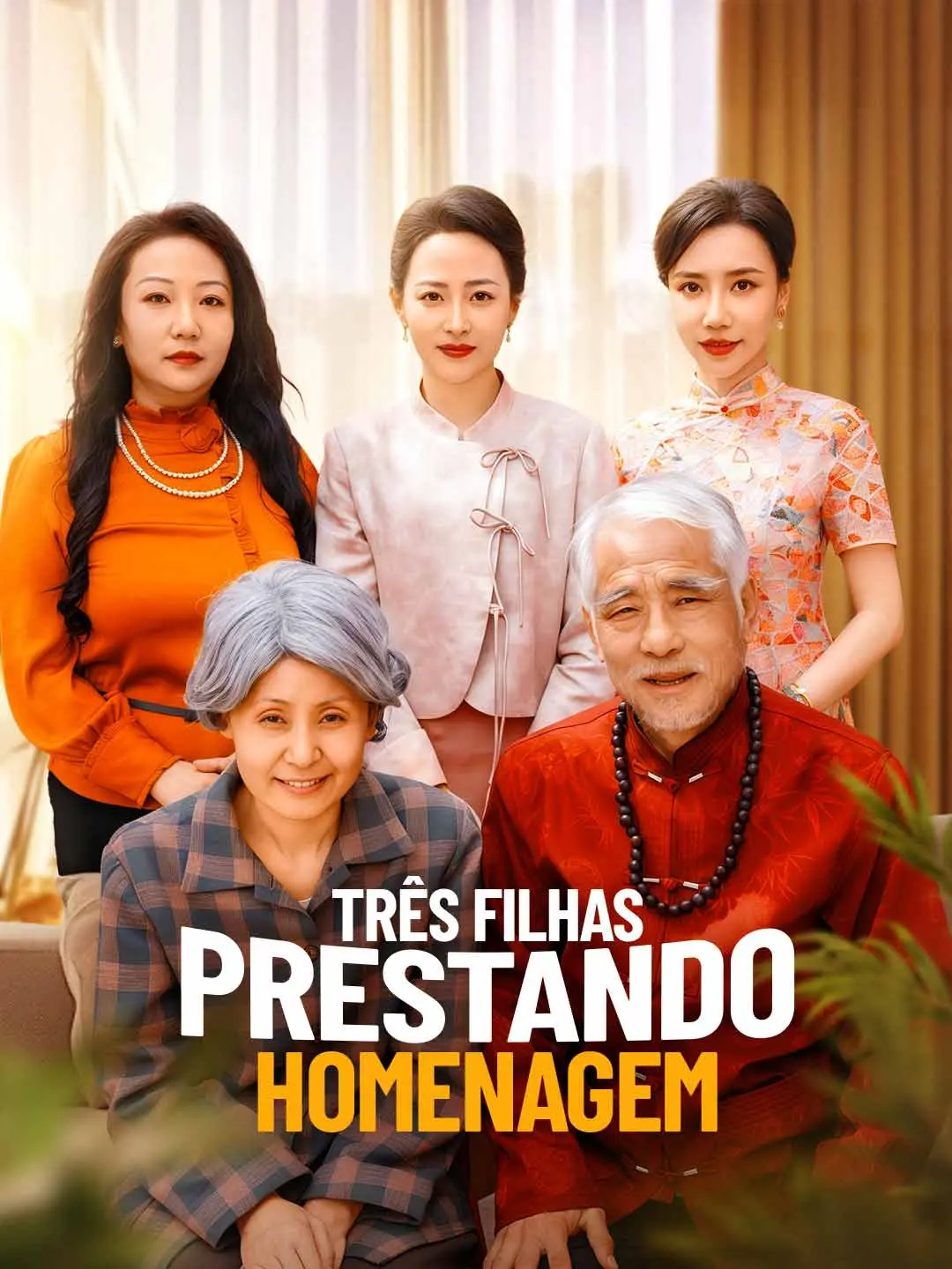 Capa da minissérie Três Filhas Prestando Homenagem