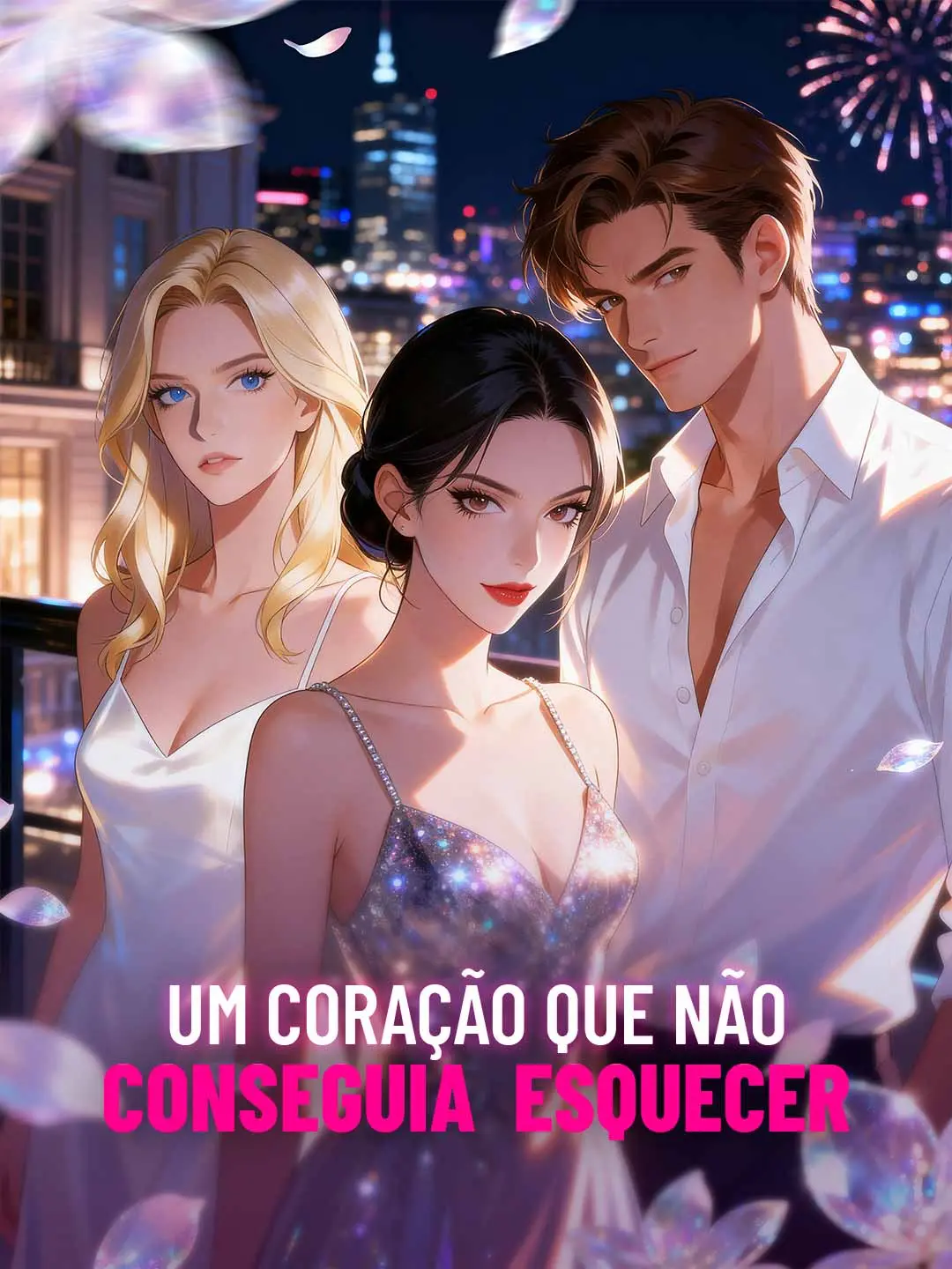 Capa da minissérie Um Coração Que Não Conseguia Esquecer