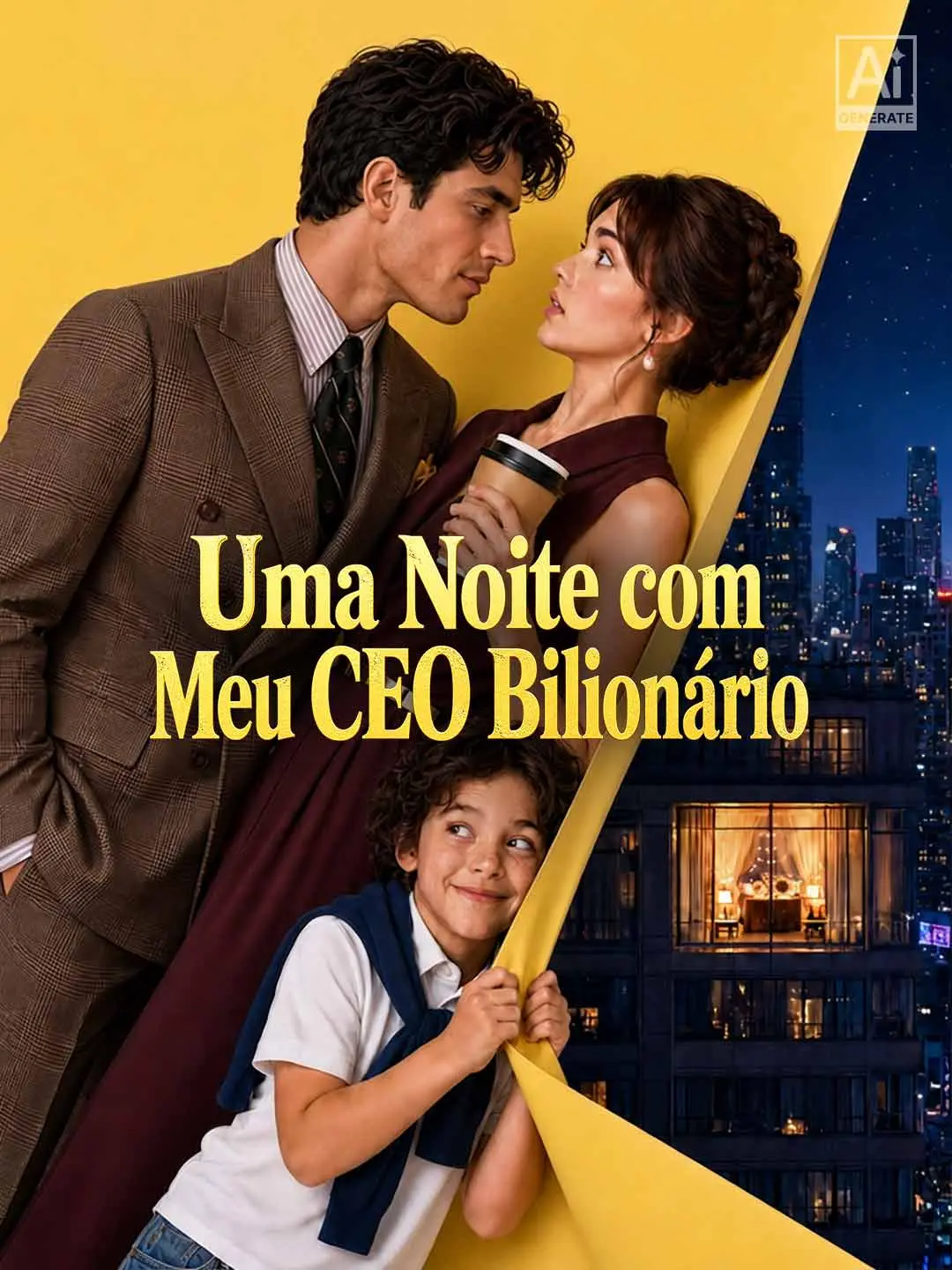 Capa da minissérie Uma Noite com Meu CEO Bilionário