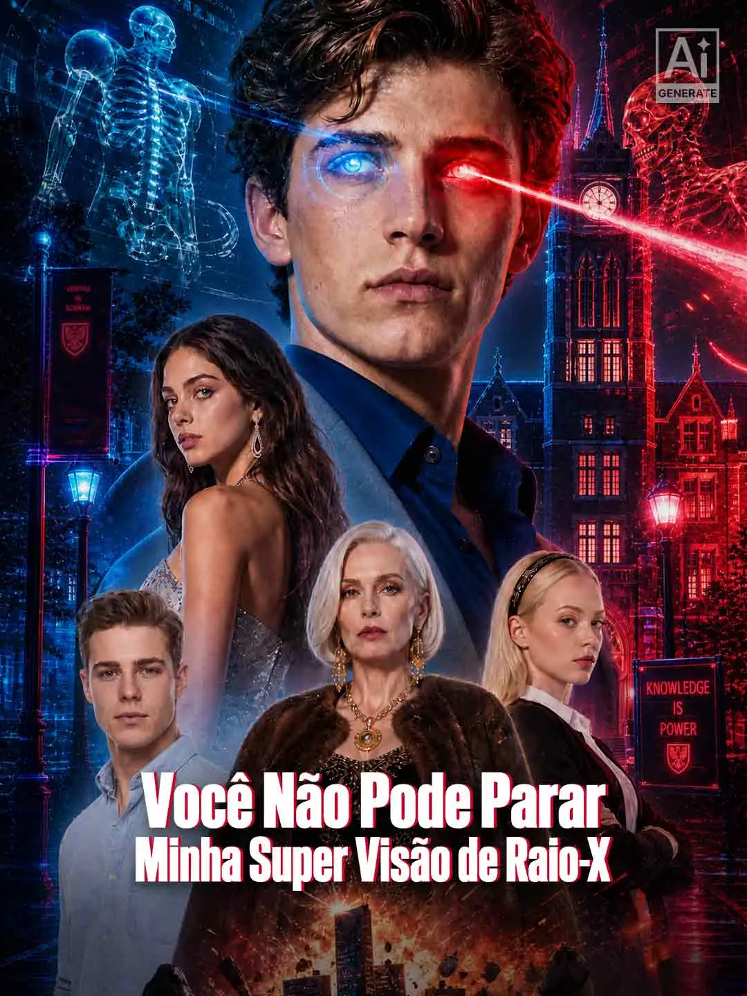 Capa da minissérie Você Não Pode Parar Minha Super Visão de Raio-X