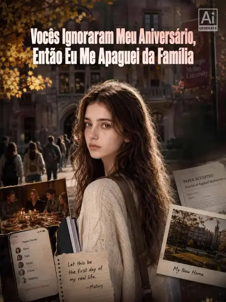 Capa da minissérie Vocês Ignoraram Meu Aniversário, Então Eu Me Apaguei da Família